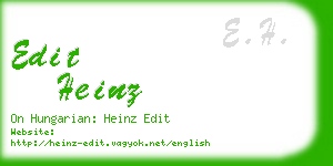 edit heinz business card